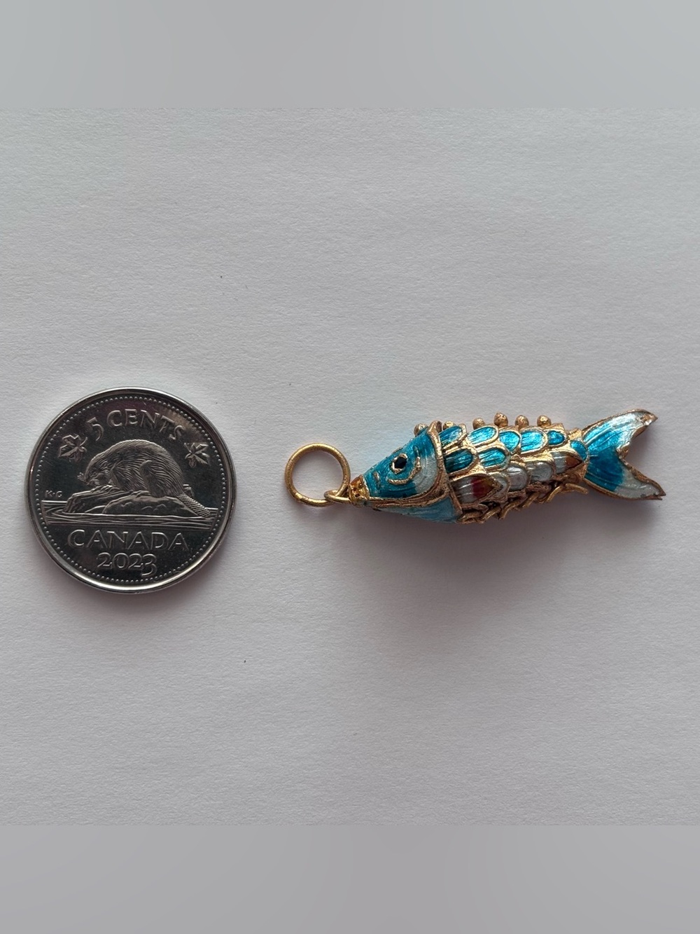 Vintage Chinese Blue Fish
Pendant/Ornament